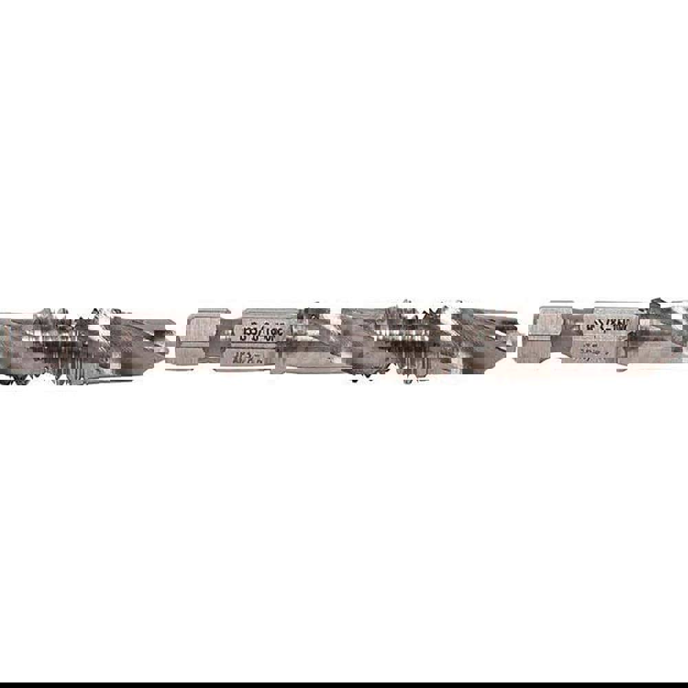 Combination Drill Tap: 3/8-16, 2 Flutes, High Speed Steel